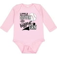 thumbnail image 3 of Inktastic Little Sister and Biggest Baseball Fan Girls Long Sleeve Baby Bodysuit, 3 of 5