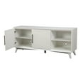 thumbnail image 4 of Alpine Furniture Tranquility Wood TV Console in White, 4 of 6