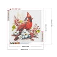 thumbnail image 2 of Pintura de diamante 5D DIY Kit de cardenales de taladro redondo completo decoración del hogar 40x40cm, 2 of 9