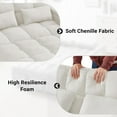 thumbnail image 6 of ZIVACATE 3 in 1 Convertible Sleeper Sofa Bed Couch 65'' Pull Out Futon Loveseat Chaise Lounge with 360 Degree Swivel Side Table For Living Room Office, 6 of 7