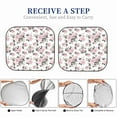 thumbnail image 5 of KLL Rose Flowers Windshield Sun Shade 2-Piece Foldable Car Front Window Sunshade for Most Sedans SUV Truck- Medium, 5 of 5