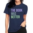 thumbnail image 2 of Tittly T Shirts for Women Graphic Tees Women's Read Print Loose Casual Long Sleeved T Shirt Tshirts Shirts Tops for Women Trendy Navy XXL, 2 of 5