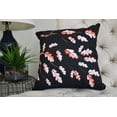 thumbnail image 2 of 26 Inch Wild Oak Branch Black Floral Print Decorative Throw Pillow, 2 of 2