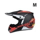 thumbnail image 4 of Casco de scooter Sonducket bicicleta cara completa Rojo negro mate, 4 of 6