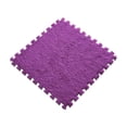 thumbnail image 2 of Gyuzh Purple Plush Foam Mats, Puzzle Floor Mat for Bedroom, Living Room,11.8x11.8inch, 2 of 6