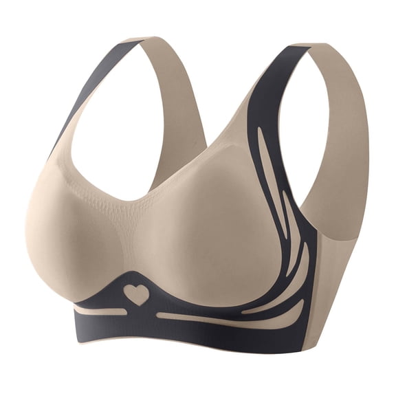 Tao Libiyi Super Gather Bra Wireless Push-Up Bra, Dotmalls Bra,Anti-Sagging Soft Comforts Trendy Bras For Women BlueXL
