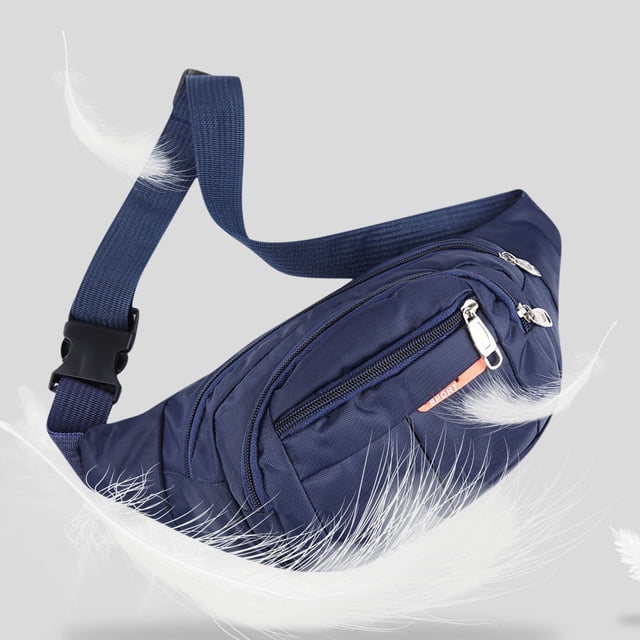 Sac Banane de Sport en Toile pour Homme, Mode Décontractée, Grande Capacité de Rangement