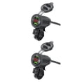 thumbnail image 1 of Toma de Corriente Speravity para Motocicleta Interruptor de Botón USB Dual Digital, 1 of 6