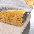 thumbnail image 2 of Well Woven Walker Yellow Triangle Boxes Thick Soft Plush 3D Textured Shag Area Rug 5x7 (5'3" x 7'3"), 2 of 7