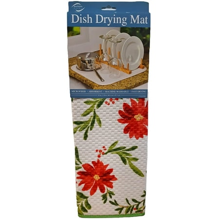 

Microfiber Absorbent Dish Drying Mat (Holly Pine Berry)
