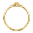 thumbnail image 4 of Birthstone Oval Ring with Shoulder Accents - Citrine (November), 4 of 5