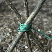 IIT 12ft Rubber Coated Flex Wire, Bundle Tie Organizer for Branches, Green