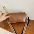 thumbnail image 1 of Bolso Hobo para mujer, bolso cruzado sólido Retro de cuero PU, bolso de mano para mujer (marrón), 1 of 8