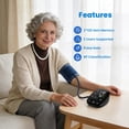thumbnail image 7 of Bluetooth Blood Pressure Monitor for Home Use & Upper Arm Blood Pressure Cuff - BP Machine with 2x120 Reading Memory Adjustable Arm Cuff 8.6"-16.5" - Compatible for iOS & Android Devices, 7 of 7