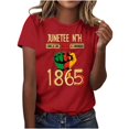 thumbnail image 2 of Simua T-Shirts Patriotiques pour Femmes Manches Courtes Col Rond Été Décontracté Coupe Régulière, 2 of 5