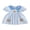 Blue, variant on BemeyourBBs Toddler Baby Girl Summer Starfish Dress Plaid Gingham Short Sleeve Doll Collar Seashell Embroidery A-Line Dress Toddler Girls Casual Dress