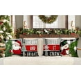 thumbnail image 2 of Red Christmas Pillow Covers 18x18 Set of 4 Farmhouse Christmas Decorations Snowman Wreath Santa Claus Tree Merry Christmas Holly Jolly Winter Holiday Decor Throw Cushion Case for Home Couch S22C17, 2 of 6