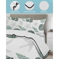 thumbnail image 3 of Twin Quilt Bedding Set, Sage Green Coastal Reversible Summer Quilt 3 Pieces, Starfish Shell Coral Summer Beach Ocean Lightweight Bedspreads Coverlets with 2 Pillow Shams for All Seasons, 3 of 5