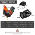 thumbnail image 3 of BRILLAR Arnés de pollo ajustable con correa, chaleco para gallina cómodo y transpirable para ganso pato de 1-5kg (negro), 3 of 3