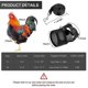 thumbnail image 3 of BRILLAR Arnés de pollo ajustable con correa, chaleco para gallina cómodo y transpirable para ganso pato de 1-5kg (negro), 3 of 3