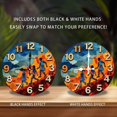 thumbnail image 2 of Wall Clock Abstract Painting Kids Art Decor 10-Inch Silent Wooden Wall Clock, Battery Operated (AA Batteries Not Included), Artistic Home Decor, 2 of 7