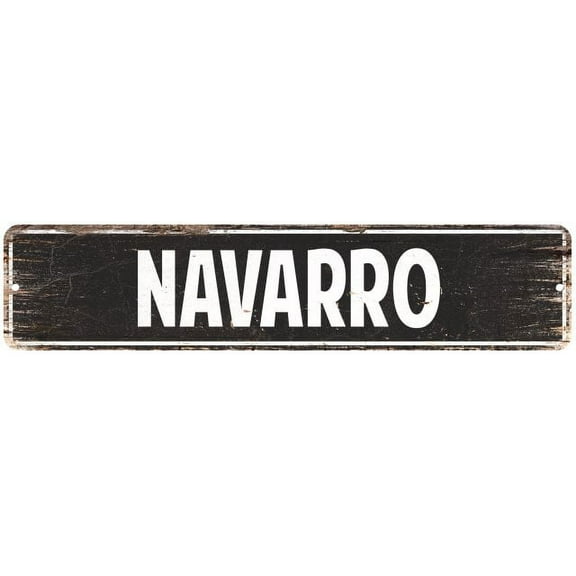 NAVARRO Gift Street Sign Home Decor Chic Gift 4x18 204180003393