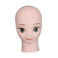 thumbnail image 3 of Bothyi Mannequin Head Anime Cosplay Doll Head Model Cute Sturdy Stable Manikin Head Green Eyes, 3 of 8