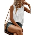 thumbnail image 4 of Swiss Dots Patchwork Women Sleeveless Tank Tops Camisole, 4 of 7
