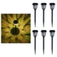 thumbnail image 4 of Paquete de 6 luces LED solares de acero inoxidable para jardín y exterior Luz calida, 4 of 9
