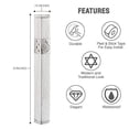 thumbnail image 5 of Pomogrenate Design Mezuzah Case (Hammered Silver with Gold pomogrenate, 12cm-5inch), 5 of 5