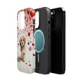 thumbnail image 2 of DistinctInk Tough Case for Apple iPhone 14 PRO (6.1" Screen), Compatible with MagSafe Charging - Valentine's Day Tibetan Terrier Puppy, 2 of 6
