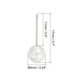thumbnail image 2 of Uxcell Push Pins Round Head Thumb Map Tacks Steel Point, White 100 Pack, 2 of 5
