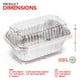 thumbnail image 3 of Mini moldes desechables de aluminio para pan con tapa, 450 ml (paquete de 50), 3 of 7