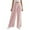 Red, variant on WomensPants Casual High Waist Pleated Trousers Loose Wide Leg Style Lightweight Breathable Comfort Beige L