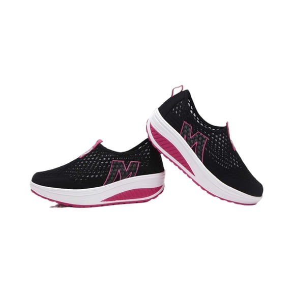 Willtoo Women's Mesh Air Cushion Shake Sneakers Hollow Network Mesh Go Running Trainers Athletic Walk Gym Shoes Sport Run Orthopedic Shoes