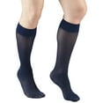 thumbnail image 1 of Truform Sheer Knee High Stockings: 8 - 15 mmHg, Navy, Medium, 1 of 7