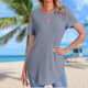 thumbnail image 1 of Camiseta holgada de mujer con botones traseros para un ajuste relajado FLhrweasw Para estrenar, 1 of 7