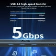 thumbnail image 6 of USB C Laptop Docking Station Stand, 10 In 1 Folding Tilt Stand Triple Display USB C , 4K, PD 100W, USB 3.0, TF, SD, Audio, RJ45 for MacBook & Windows, 6 of 7