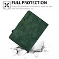 thumbnail image 4 of SaniMore for Samsung Galaxy Tab A8 10.5" 2022 SM-X200/X205 Case, PU Leather Case Soft TPU Back Auto Wake/Sleep Card Slots Pen Holder Kickstand Magnetic Full Protective Wallet Case, Green, 4 of 10