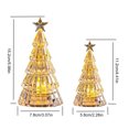 thumbnail image 6 of Christmas Tree Night Light Decoration Mini Xmas Tree Decorative Lamp Battery Powered 3D Tree LED Table Light Home Office Holiday Party Ornament, 6 of 7