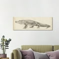 thumbnail image 2 of AatoeaX "Alligator Sketch" Canvas Print Modern Wall Art Canvas Poster – Aesthetic Print for Home, Office, or Apartment Decor ,11"x14"or14"x11",Unframe, 2 of 4