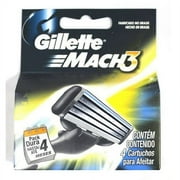 Gíllette Mach3 Razor Refill Cartridges, 4 Ct