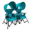 Go With Me Duo Portable Infant Chair Double Seat, Indoor and Outdoor, Teal (Unisex)