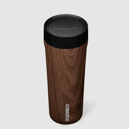 

Corkcicle 17 oz Commuter Cup Spill-Proof Triple Insulated Walnut Wood