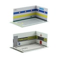 thumbnail image 1 of HILABEE 2Pcs 1/32 Parking Lot Car Scene Display Diecast Car Garage Background Layout StyleJ, 1 of 8
