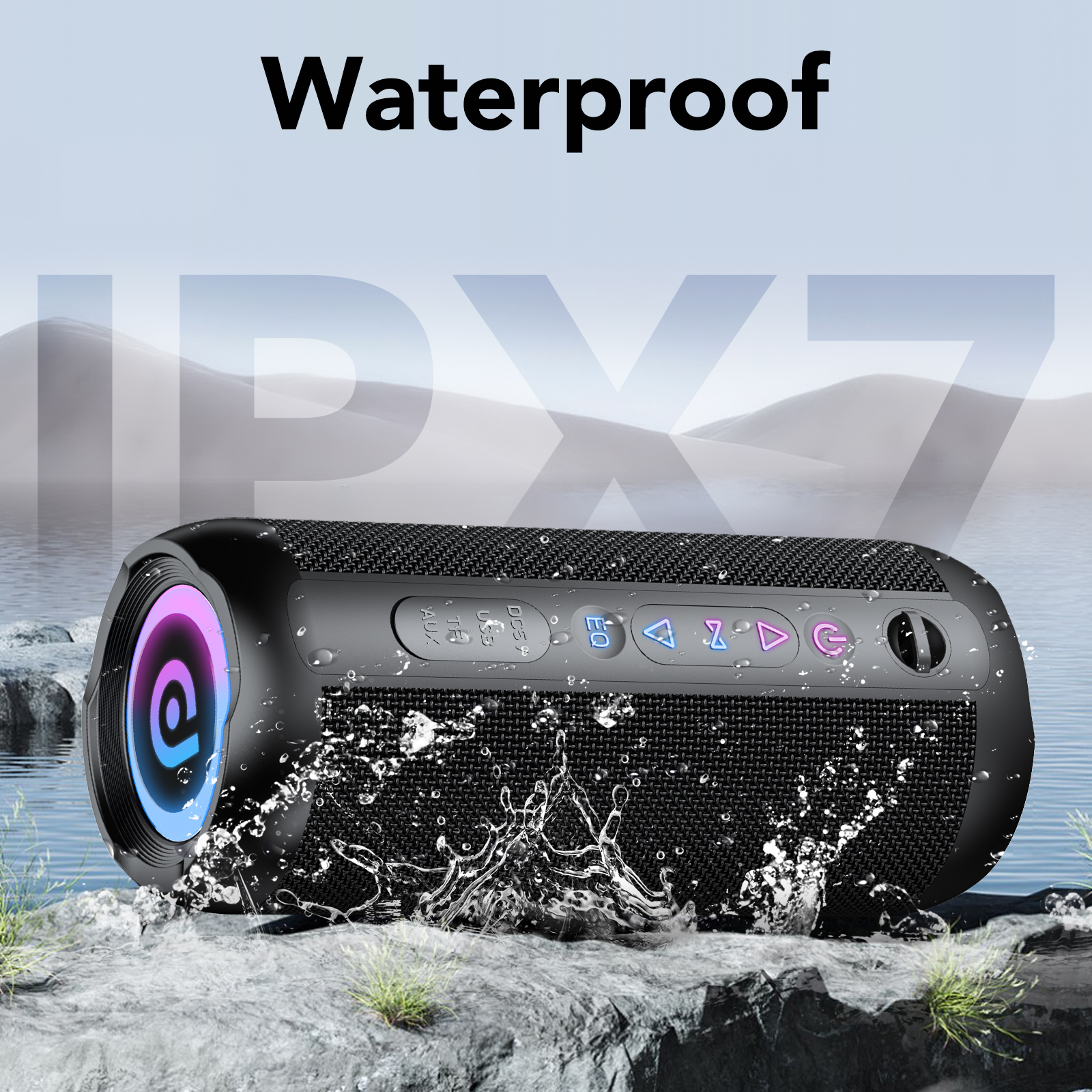 CASCHO 30W Portable Bluetooth Speaker, IPX7 Waterproof photo 4