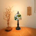 thumbnail image 5 of Kiven Cordless Table Lamp,1-Light Dimmable Bedside Lamps for Nightstand with Glass Lampshade, Cordless Tiffany Lamp for Reading Home Decor Bedside TD0792, 5 of 7