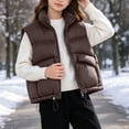 thumbnail image 5 of StSilkitty Puffer Vest for Boys Girls Zip up Sleeveless Stand Collar Jacket Coat Fall Winter Warm Outerwear with Pockets, 5 of 9