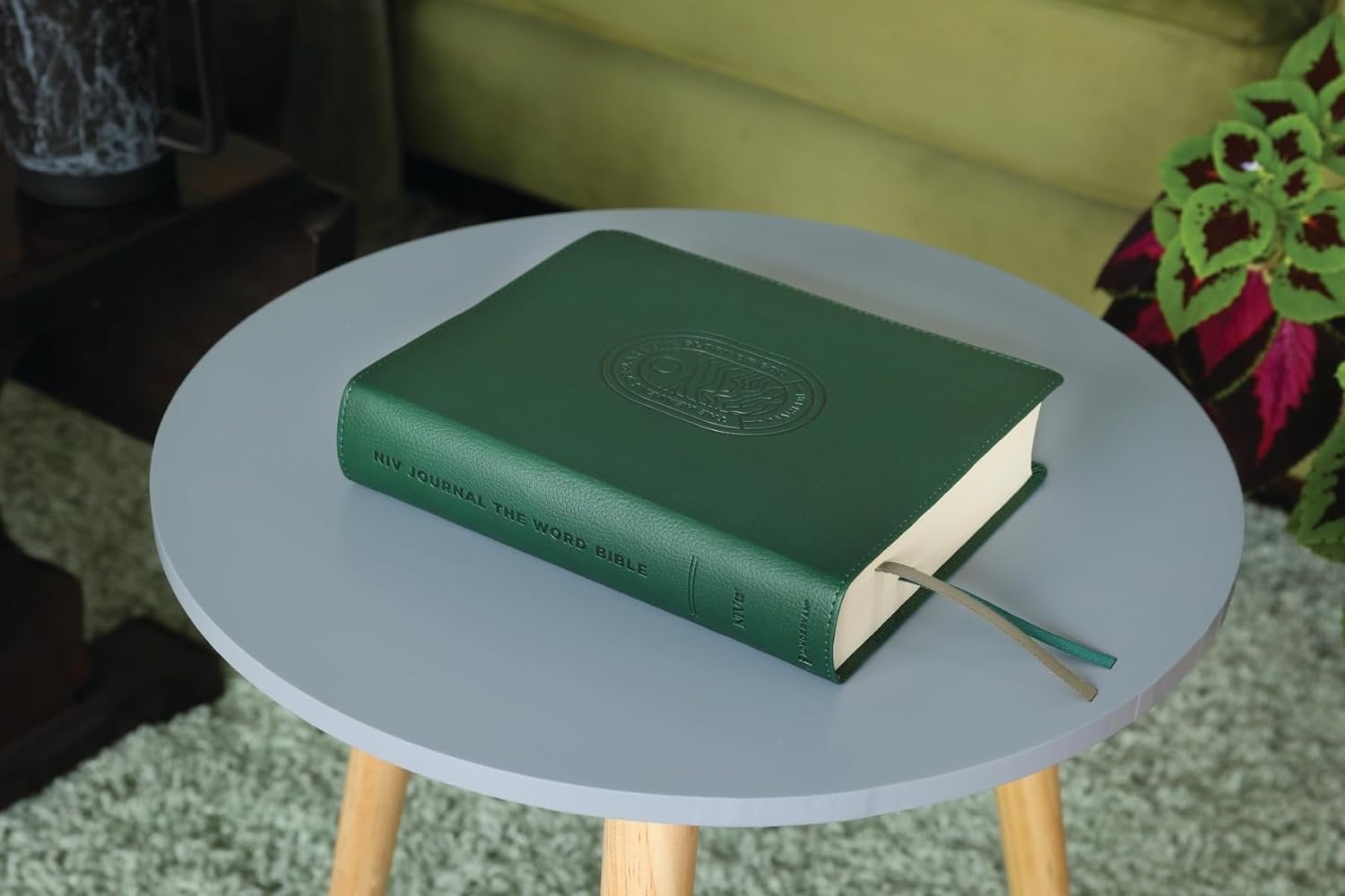 NIV Journal the Word Bible Niv, Journal the Word Bible (Perfect for Note-Taking), Leathersoft, Green, Red Letter, Comfort Print: Reflect, Take Note, (Hardcover)