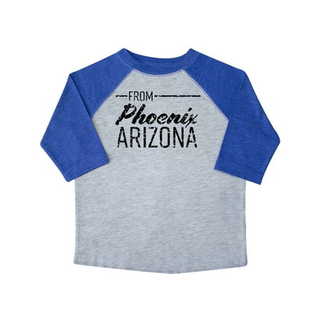 

Inktastic From Phoenix Arizona in Black Distressed Text Gift Toddler Boy or Toddler Girl T-Shirt